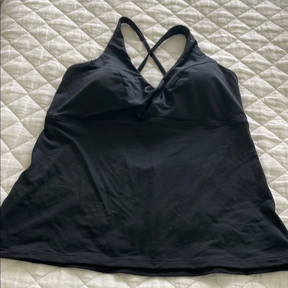 Athleta Black Swim Top